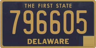 DE license plate 796605