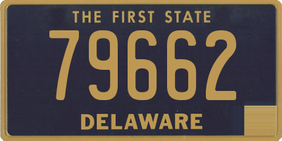 DE license plate 79662