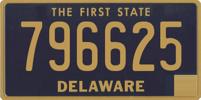 DE license plate 796625