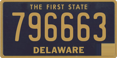 DE license plate 796663