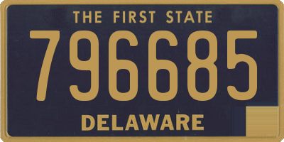 DE license plate 796685