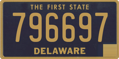 DE license plate 796697