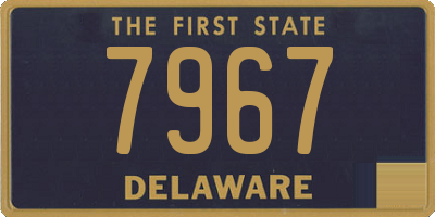 DE license plate 7967