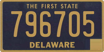 DE license plate 796705