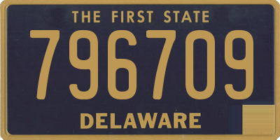 DE license plate 796709