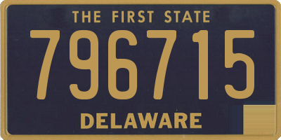DE license plate 796715