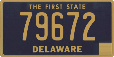 DE license plate 79672