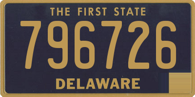 DE license plate 796726