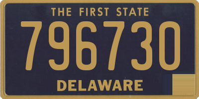 DE license plate 796730