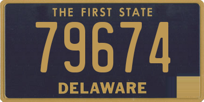 DE license plate 79674