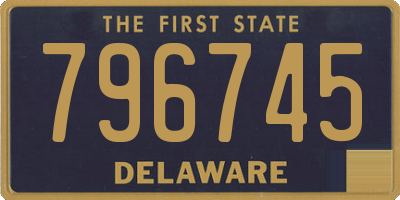 DE license plate 796745