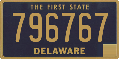 DE license plate 796767
