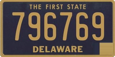 DE license plate 796769