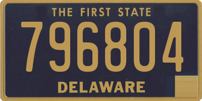 DE license plate 796804