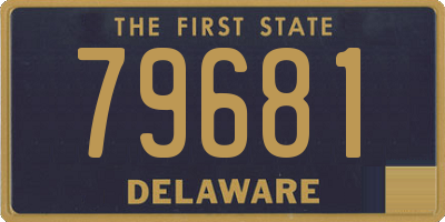 DE license plate 79681