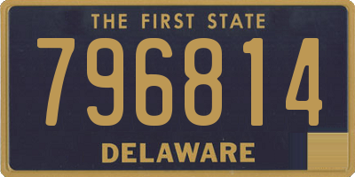 DE license plate 796814