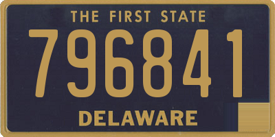 DE license plate 796841