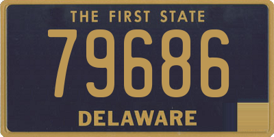 DE license plate 79686