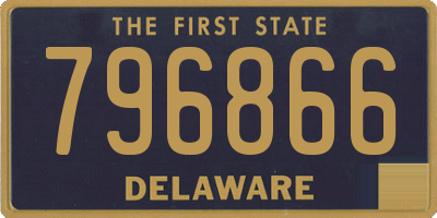 DE license plate 796866