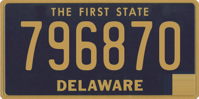 DE license plate 796870