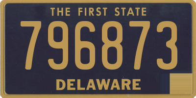 DE license plate 796873
