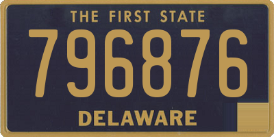 DE license plate 796876