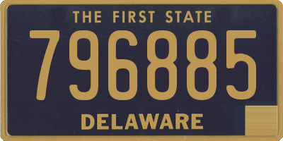 DE license plate 796885
