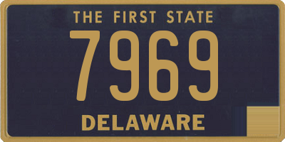DE license plate 7969