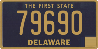 DE license plate 79690