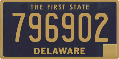 DE license plate 796902