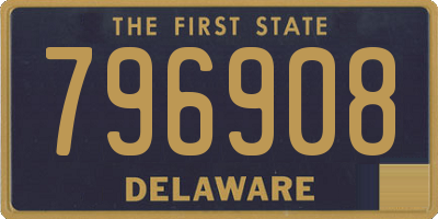 DE license plate 796908