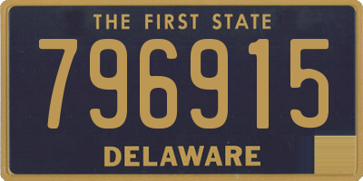 DE license plate 796915