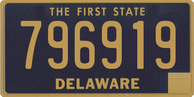 DE license plate 796919