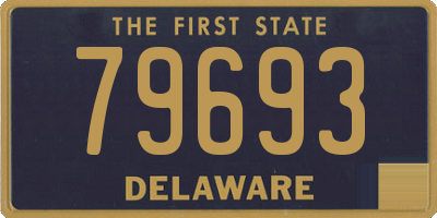 DE license plate 79693