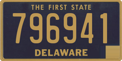 DE license plate 796941