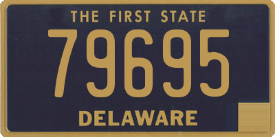 DE license plate 79695