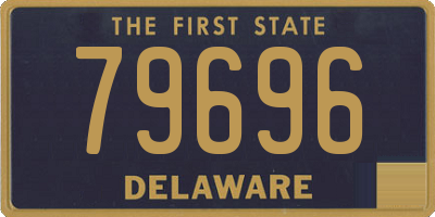 DE license plate 79696