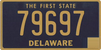 DE license plate 79697