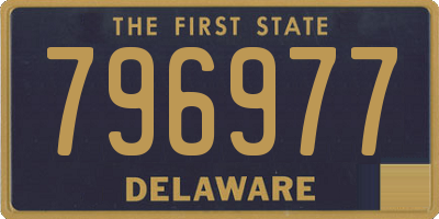 DE license plate 796977