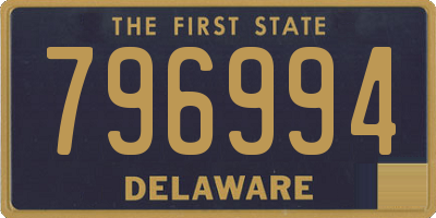 DE license plate 796994