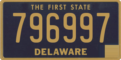 DE license plate 796997