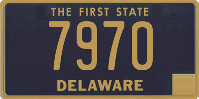 DE license plate 7970
