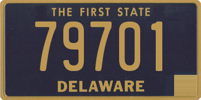 DE license plate 79701