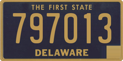 DE license plate 797013