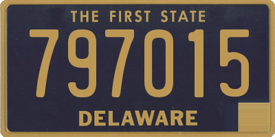 DE license plate 797015