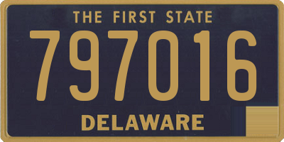 DE license plate 797016