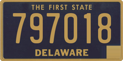 DE license plate 797018