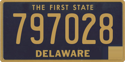 DE license plate 797028