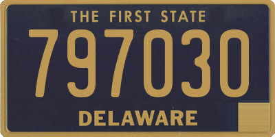 DE license plate 797030