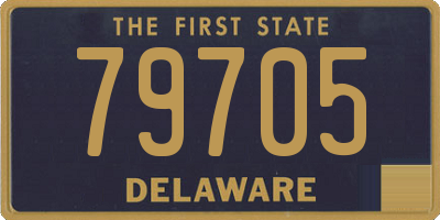 DE license plate 79705